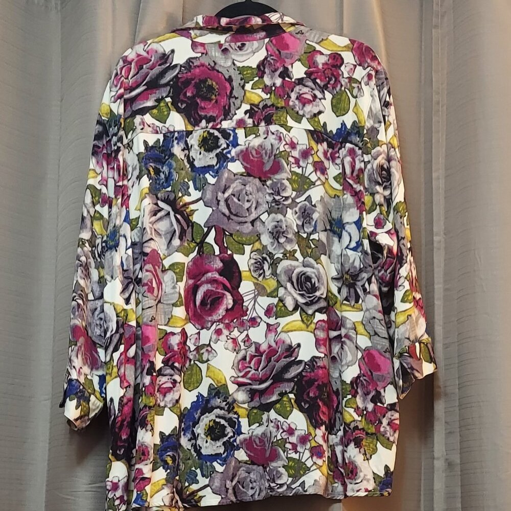 NorthStyle Vintage Floral Popover Sixe 3X - Picture 6 of 8